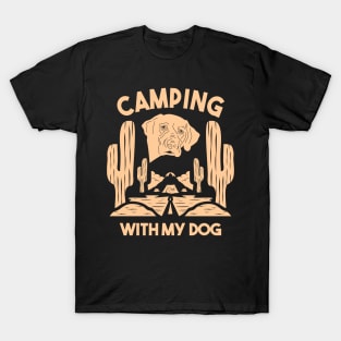 Wanderlust Paws: Camping with My Dog in the Mountains T-Shirt